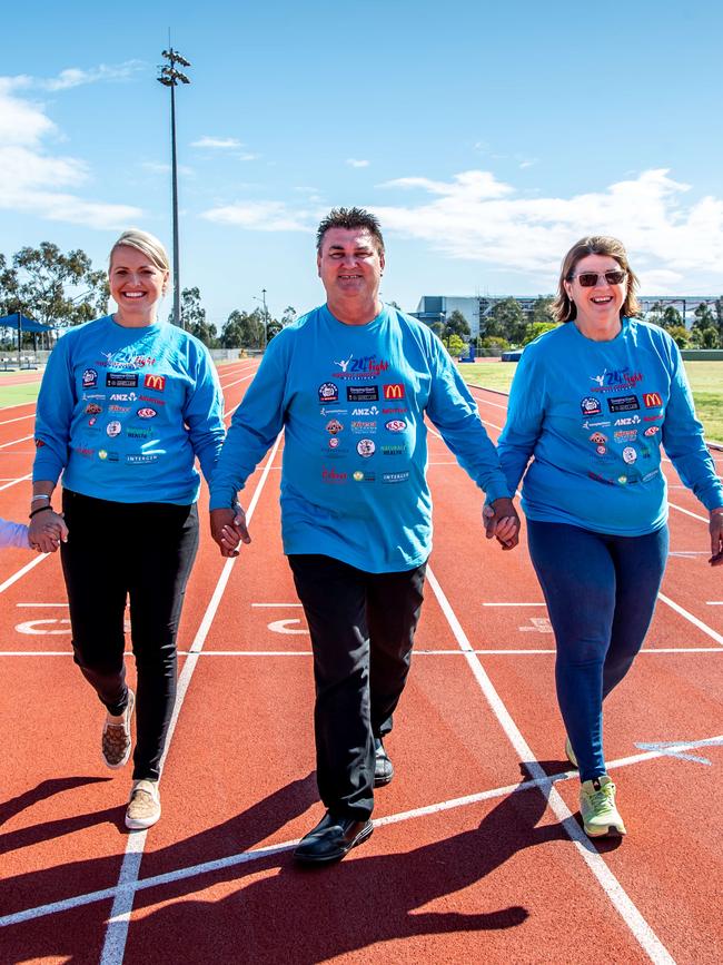 Sandra Sparkes, Chair Warren Morrison, Louise Sparkes-Howarth. Picture: Monique Harmer