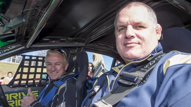 Russell “The Enforcer” Ingall and Wallabies coach Ewen McKenzie.