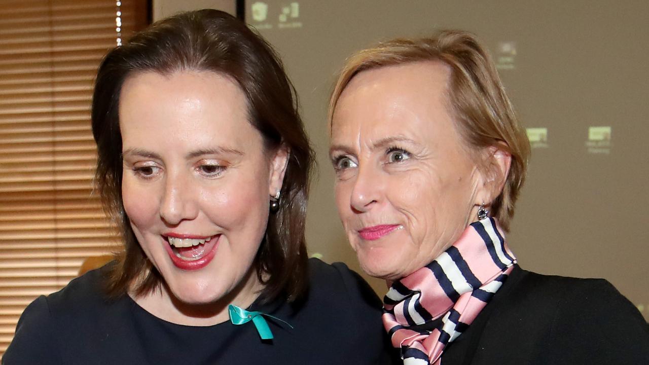 Kelly O'Dwyer has thrown her support behind her replacement, Higgins’ candidate Katie Allen. Picture: David Geraghty/The Australian