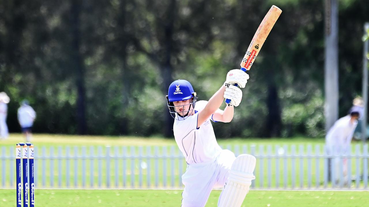 The style of Churchie batsman Angus Storen. Picture, John Gass