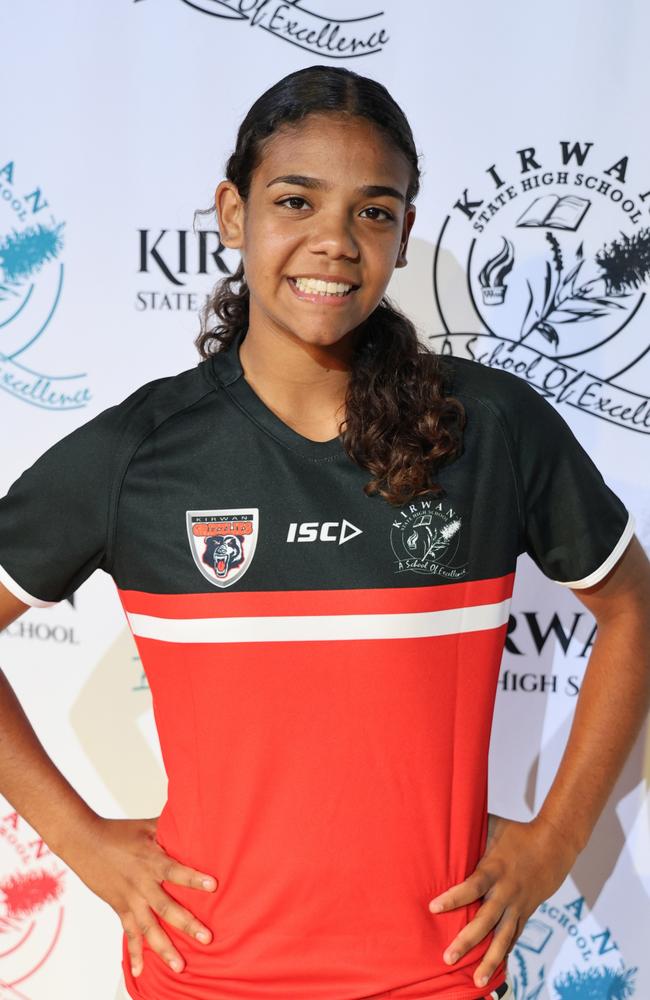 Lara Partner of the Kirwan Grizzlies will play in the state final of the NRL Schoolgirls Cup, with the winner progressing to a national final for the first time. Picture: Courtney Thomson.