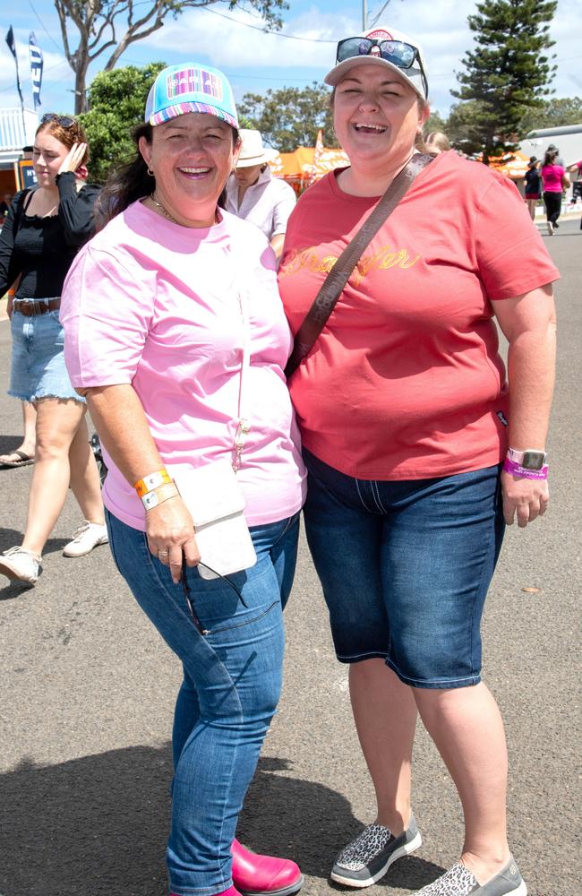 Nicky Deluca (left) from Nanango and Natalie Rolfe from Ipswich enjoyed three days of Meatstock - Music, Barbecue and Camping Festival at Toowoomba Showgrounds, Sunday, March 10th, 2024. Picture: Bev Lacey