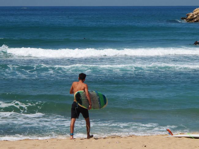 Clearing his mind ... Surf Lebanon surf school in Jiyeh, south of Beirut where Ali Elamine teaches surfing. Picture Ella Pellegrini