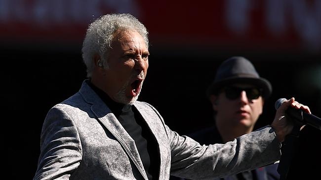 Tom Jones — it was the song choice that hit a sour note. Picture: Wayne Ludbey Tom Jones