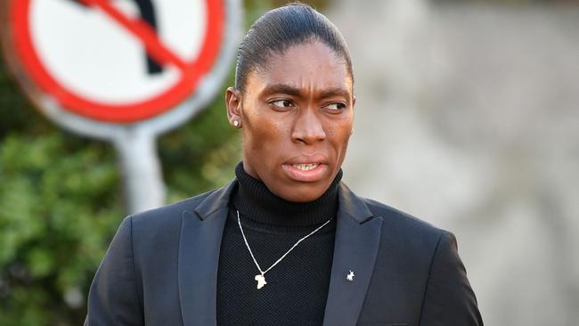 Caster Semenya arrives for the February hearing at the Court of Arbitration (CAS) in Lausanne. Picture: Harold Cunningham/AFP