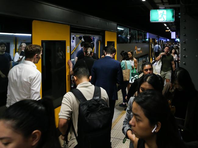 SYDNEY, AUSTRALIA : Newswire Photos - JANUARY 15 2025; A general view of Town Hall  Station as Industrial action resumes on Sydney's train network today.  Picture: Newswire/ Gaye Gerard