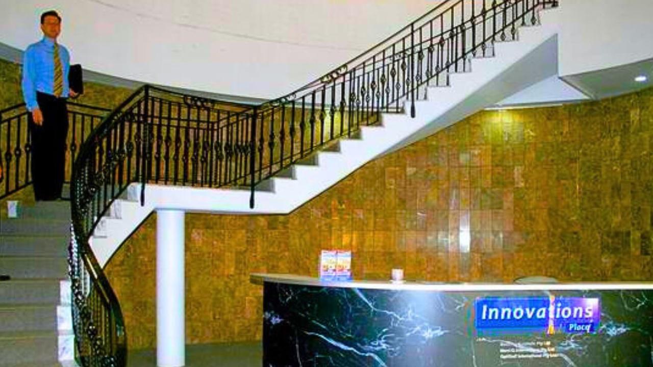 The marble spiral staircase inside the venue was a major feature. Picture: Contributed