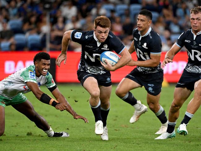 Andrew Kellaway and the Waratahs are tasked with stopping the Force attack. Picture: SAEED KHAN / AFP