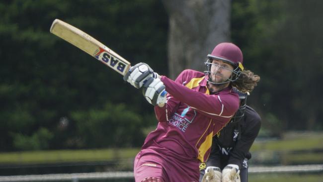 Patrick Beckham batting for Skye. Picture: Valeriu Campan