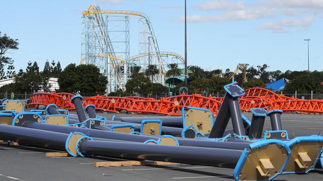 Dreamworld is burning through up to $10 million a month just to keep its empty parks functioning. Picture: Glenn Hampson.