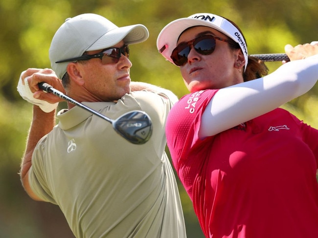 Adam Scott and Hannah Green.