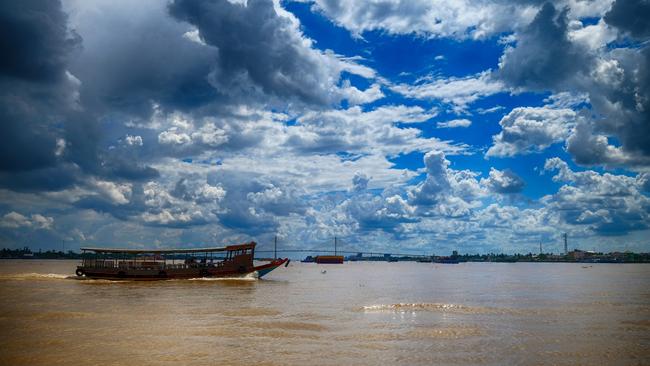 River traffic on the Mekong in Vietnam. Picture: Getty Images