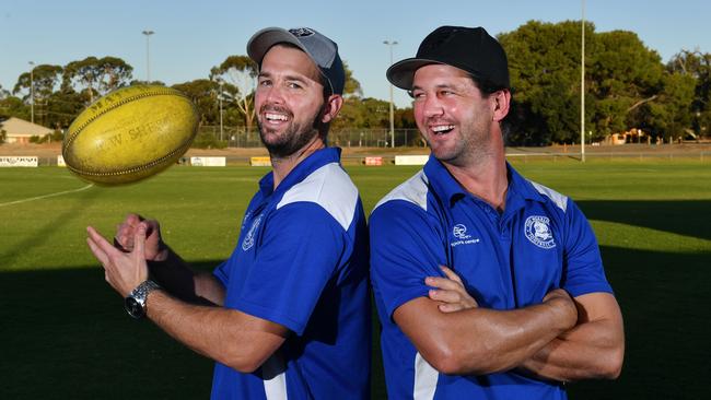 Port Noarlunga star Tom Dix (left). Picture: Keryn Stevens