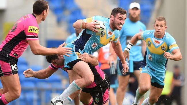 Luke Douglas played for the Titans for five seasons. Picture: AAP Image/Dave Hunt.