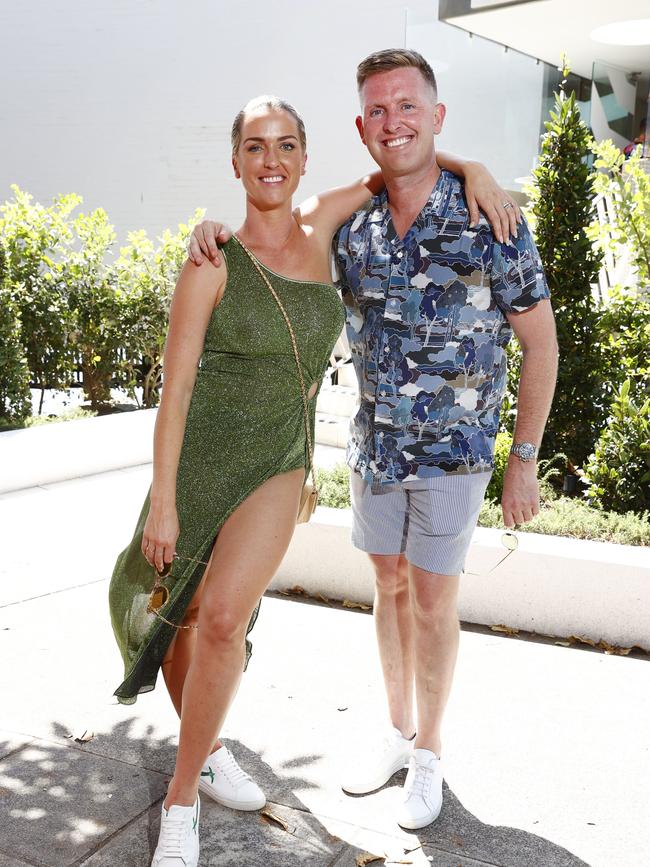 Kate Dalgairns and James Mcmahon at Catalina Rose Bay. Picture: Richard Dobson