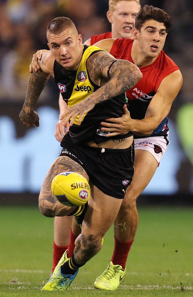 Two bruisers setting the standards in today’s AFL. Picture: Michael Klein