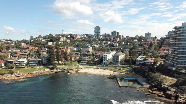 Fairlight Beach and rock pool. Picture Manly Daily