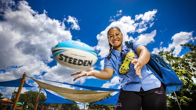 Mabel Park SHS student Malaela Su'a - Picture: NIGEL HALLETT