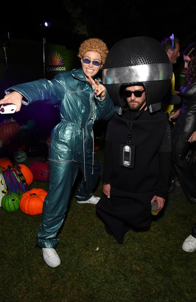 Jessica Biel and Justin Timberlake attend the 2019 Casamigos Halloween Party on October 25, 2019 in Beverly Hills, California. Picture: Michael Kovac/Getty Images for Casamigos