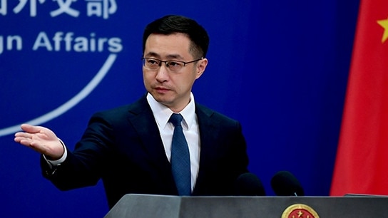 Chinese foreign ministry spokesman Lin Jiang went on a tirade after a senior Australian envoy voiced concerns about human rights abuses in China. Picture: Ministry of Foreign Affairs of the People’s Republic of China