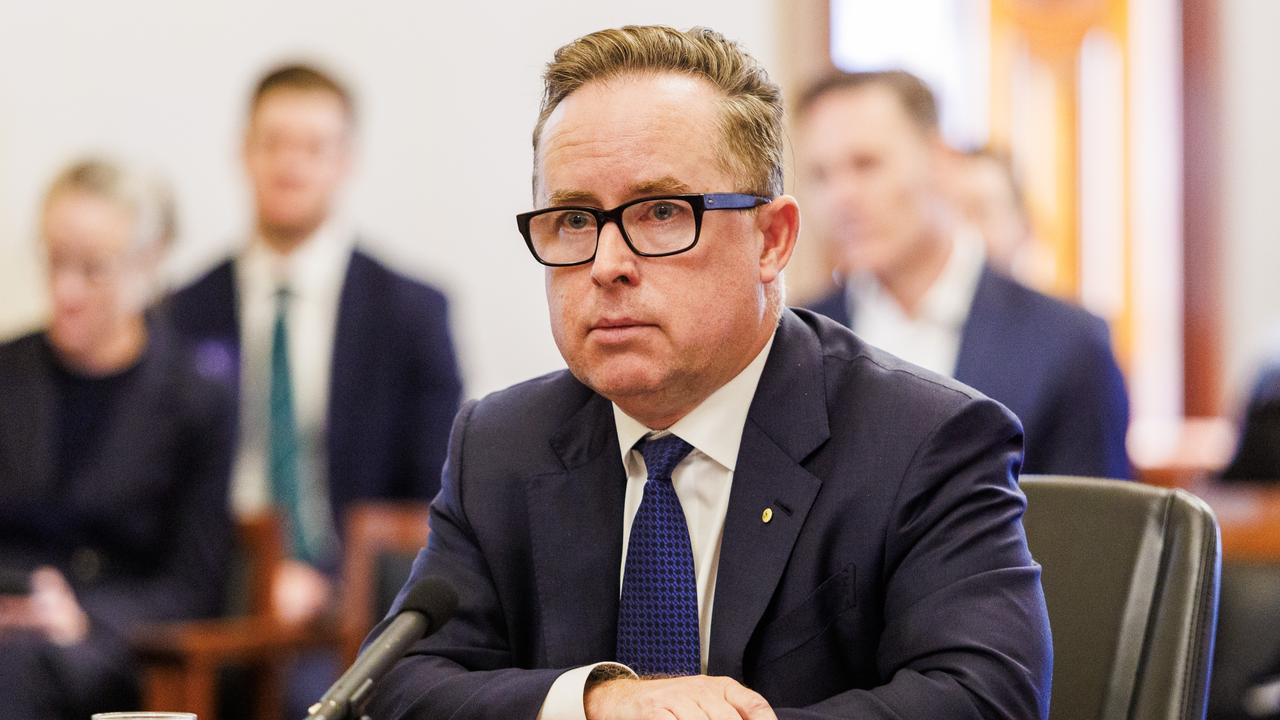 Qantas chief executive Alan Joyce’s bonuses have been slashed. Picture: NewsWire / Aaron Francis