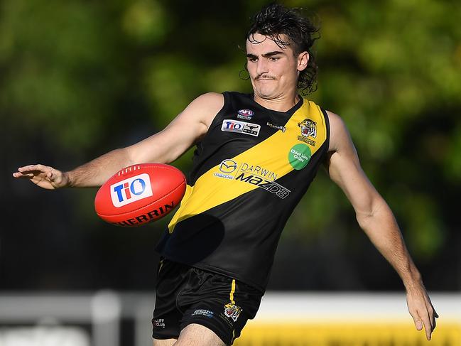 Nightcliff's Peter Politis was named Round 13 Rising Star. Picture: Felicity Elliott / AFLNT Media