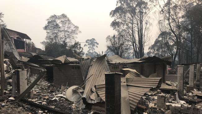 Katrina Condie's family home was burnt to the ground after the fires that swept through Conjola Park in NSW.