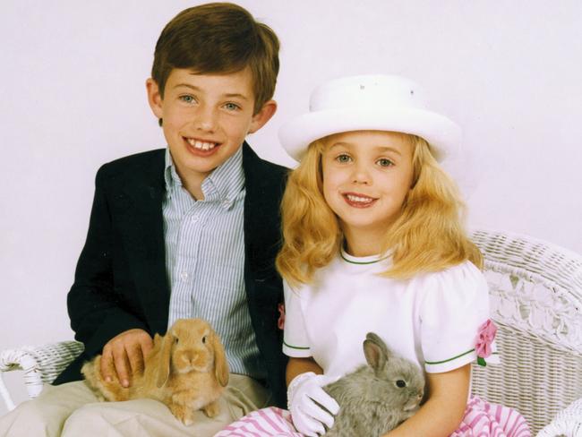 Burke Ramsay with his younger sister, the late JonBenet. Picture: RP Studio/ZUMA Press