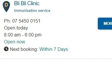 Bli Bli Clinic was one of the earliest available places eligible Gympie residents could book their COVID vaccination.