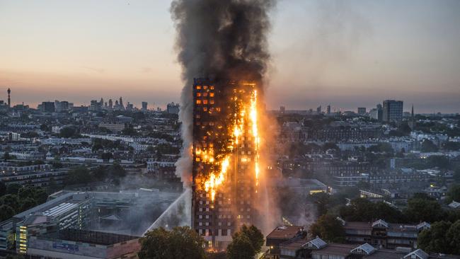 The tragedy at Grenfell Tower in the Lancaster West estate killed 72 people, including two Australians. Picture: Jeremy Selwyn