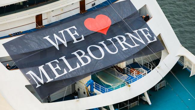 The Coral Princess is the first of 13 cruise ships to visit Melbourne in coming months. Picture: Getty Images