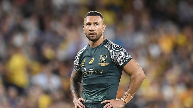 Quade Cooper is a freak at trick passes. (Photo by Ian Hitchcock/Getty Images)