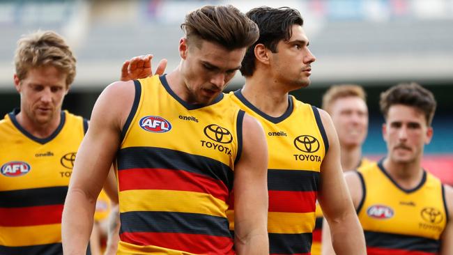 The Adelaide Crows have been cleared of any wrongdoing in regards to their infamous pre-season camp in 2018. Picture: Michael Willson / AFL Photos via Getty Images