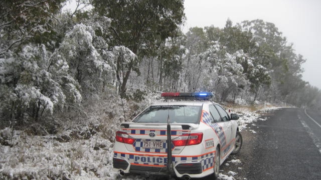 Snow on the Granite Belt in 2015. Picture: Supplied.