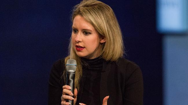 Elizabeth Holmes, founder of blood-testing start-up Theranos and a one-time Silicon Valley star, is facing criminal charges accusing her of defrauding investors. Picture: AFP/Getty/Andrew Burton