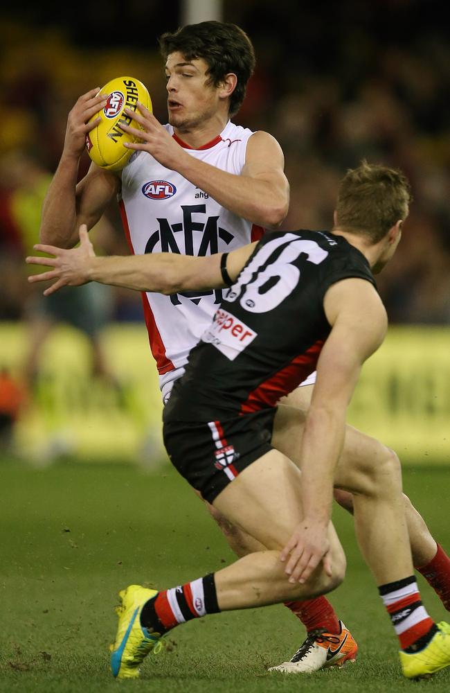 Angus Brayshaw stood out in his first game since Round 5. Picture: Wayne Ludbey