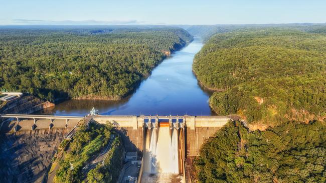 Warragamba Dam is Australia’s largest domestic water supply and the primary resoivor for Sydney. Picture: Supplied.