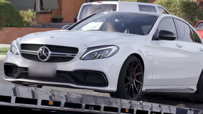 One of the vehicles seized by Victoria Police in Operation Dante.