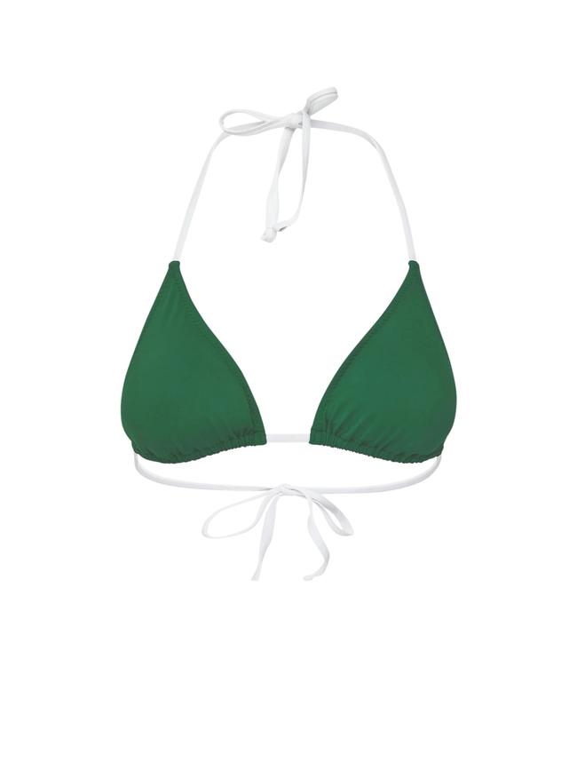 Bassike bikini top, $190. Stockist: Bassike