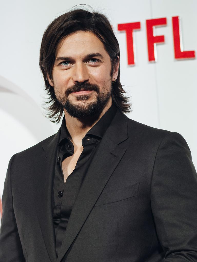 Fans barely recognised French actor Lucas Bravo at the premiere.