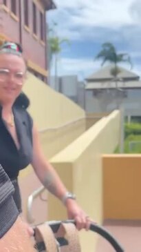 Courtney Rebecca Simmons exits Mackay Courthouse after pleading guilty to 'critical' car crash