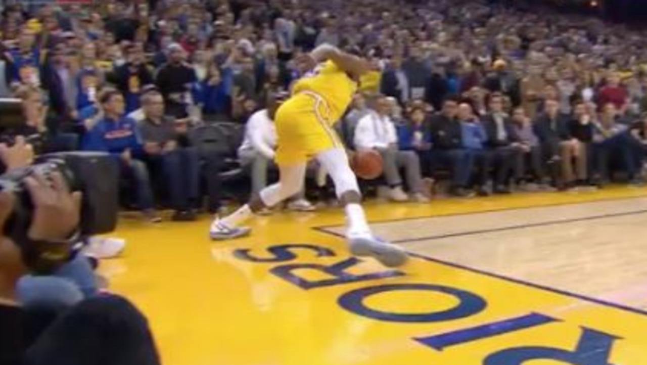 Kevin Durant was REALLY out-of-bounds.
