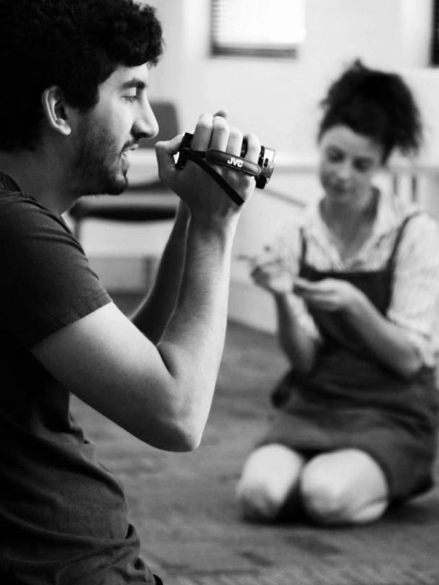 Challito Browne in rehearsals for Drift.