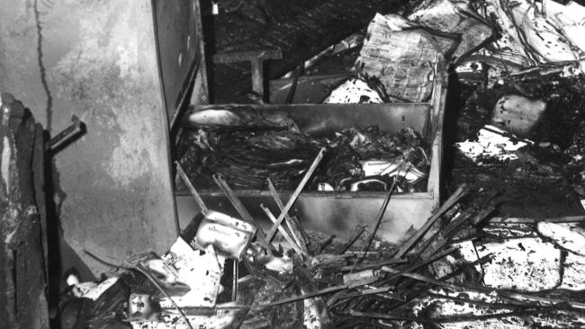 Fire swept through the union’s waterfront offices in 1972, destroying the yet-too-be-announced election results of the union.