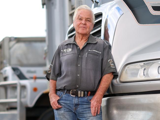 Rodney Johnston photographed at his transport business at Caboolture north of Brisbane. Rodney Johnston from RW & G Johnston Pty Ltd spent almost $400,000 fighting a WorkCover compensation claim against him and now says he has proof he was set up.  Picture: Peter Wallis