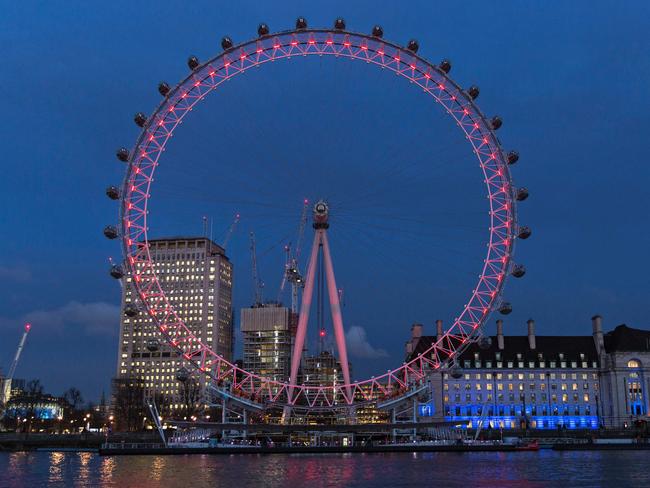 British police patrols have been stepped up in response to the attack. Picture: Joel Ford/AFP