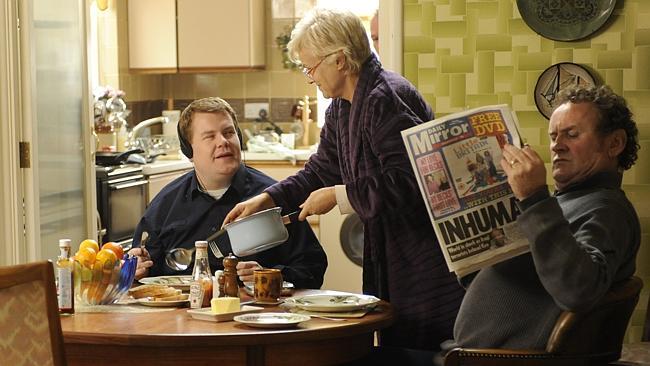 James Corden as Paul Potts with Julie Walters and Colm Meaney in One Chance.