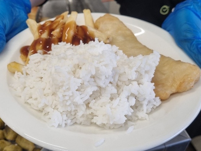 An example of a meal at an unnamed aged care home.