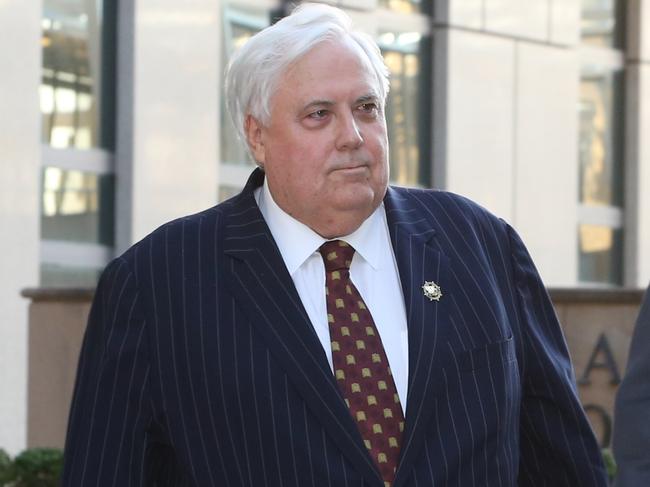 Federal Court Brisbane Clive Palmer leaves court after the second day of answering questions in relation to Queensland Nickel operations Photographer Philip Norrish NO BY LINE