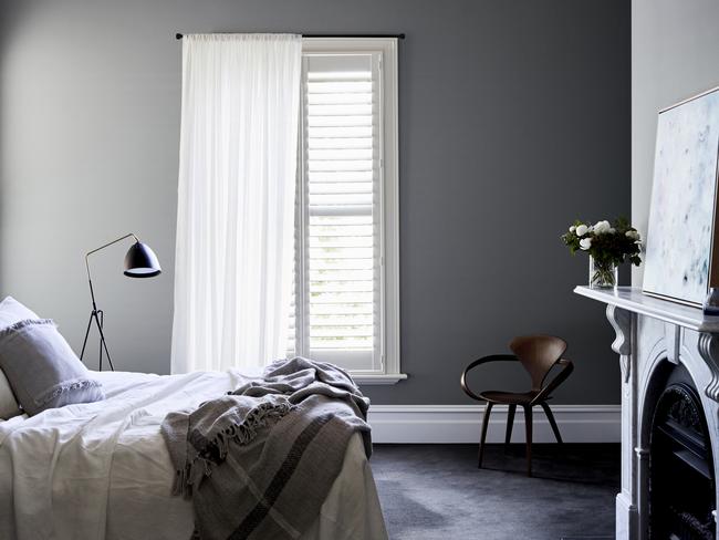 Dulux colours Dulux Timeless Grey, stylists: Bree Leech &amp; Heather Nette King. Picture: Mark Roper